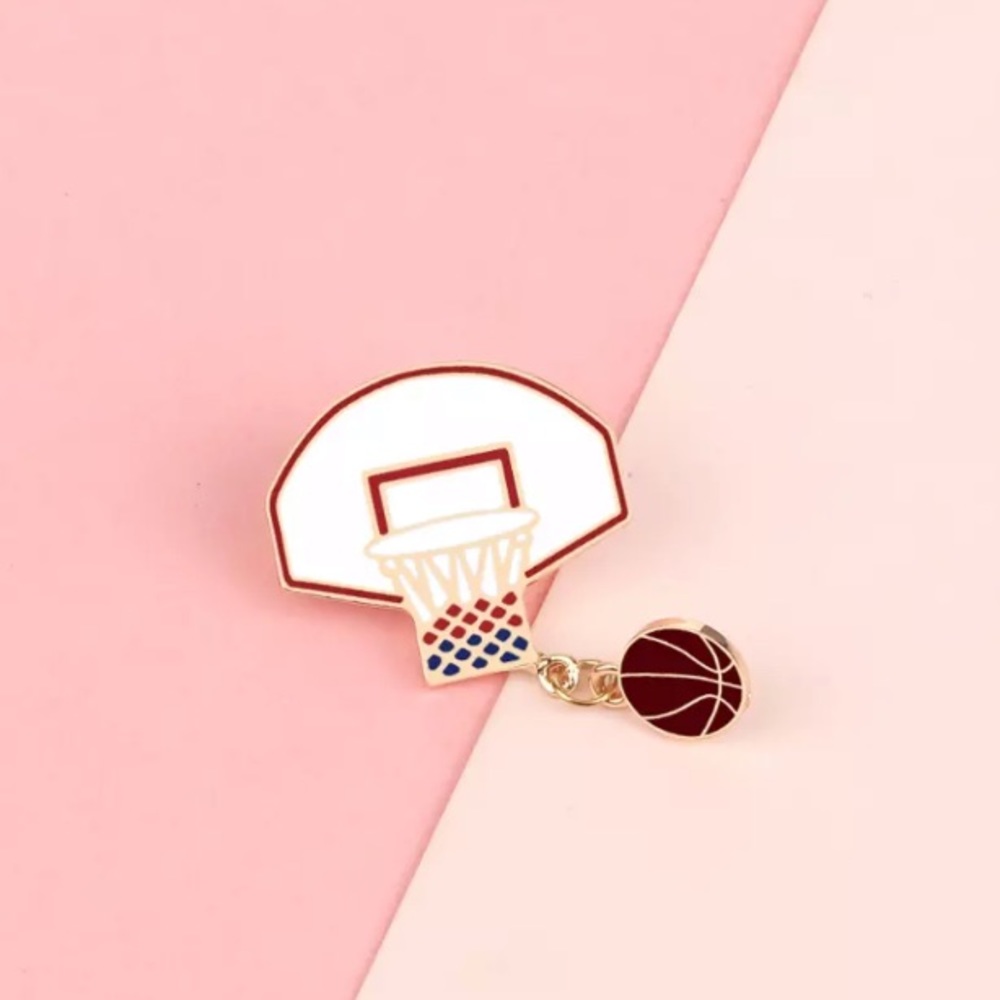 🎉 New Basketball & Hoop Pin